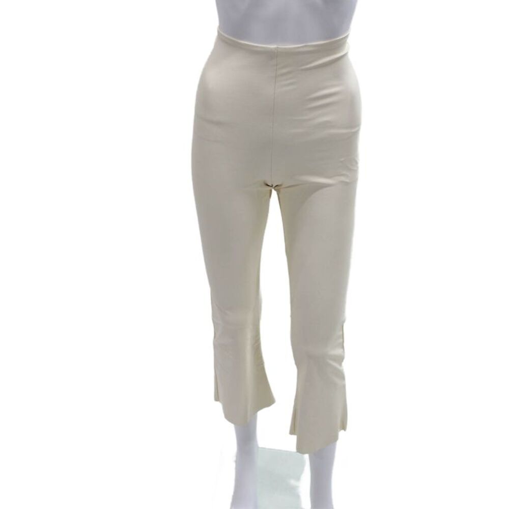 Commando Women Cropped Leggings Ivory Viscose Elastane Size S